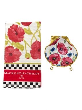 MacKenzie Childs Kitchen Gift Bundle Red Poppies